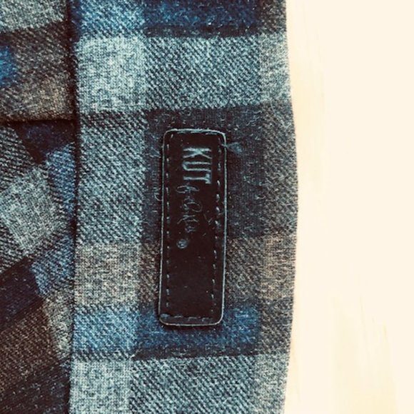 KUT Diana Skinny Stretch Plaid Pants Autumn Colors Sz 0 - Picture 10 of 10